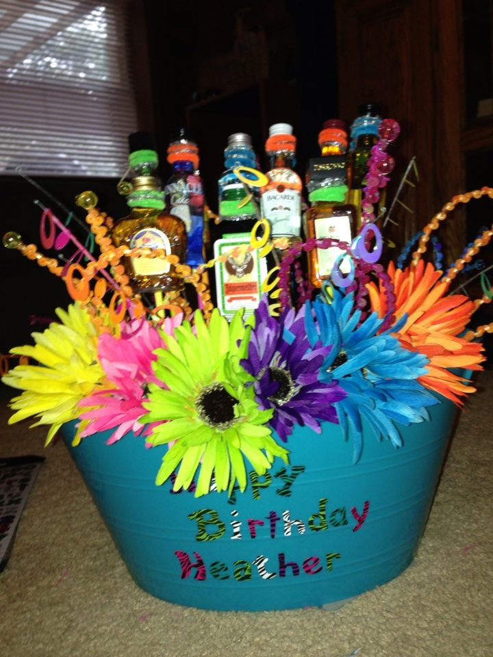21st Birthday Gift Baskets For Her
 21st birthday basket