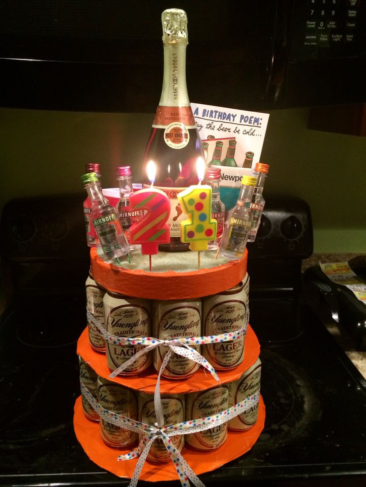 21st Birthday Gift Ideas For Him
 My 21st "birthday cake" for him
