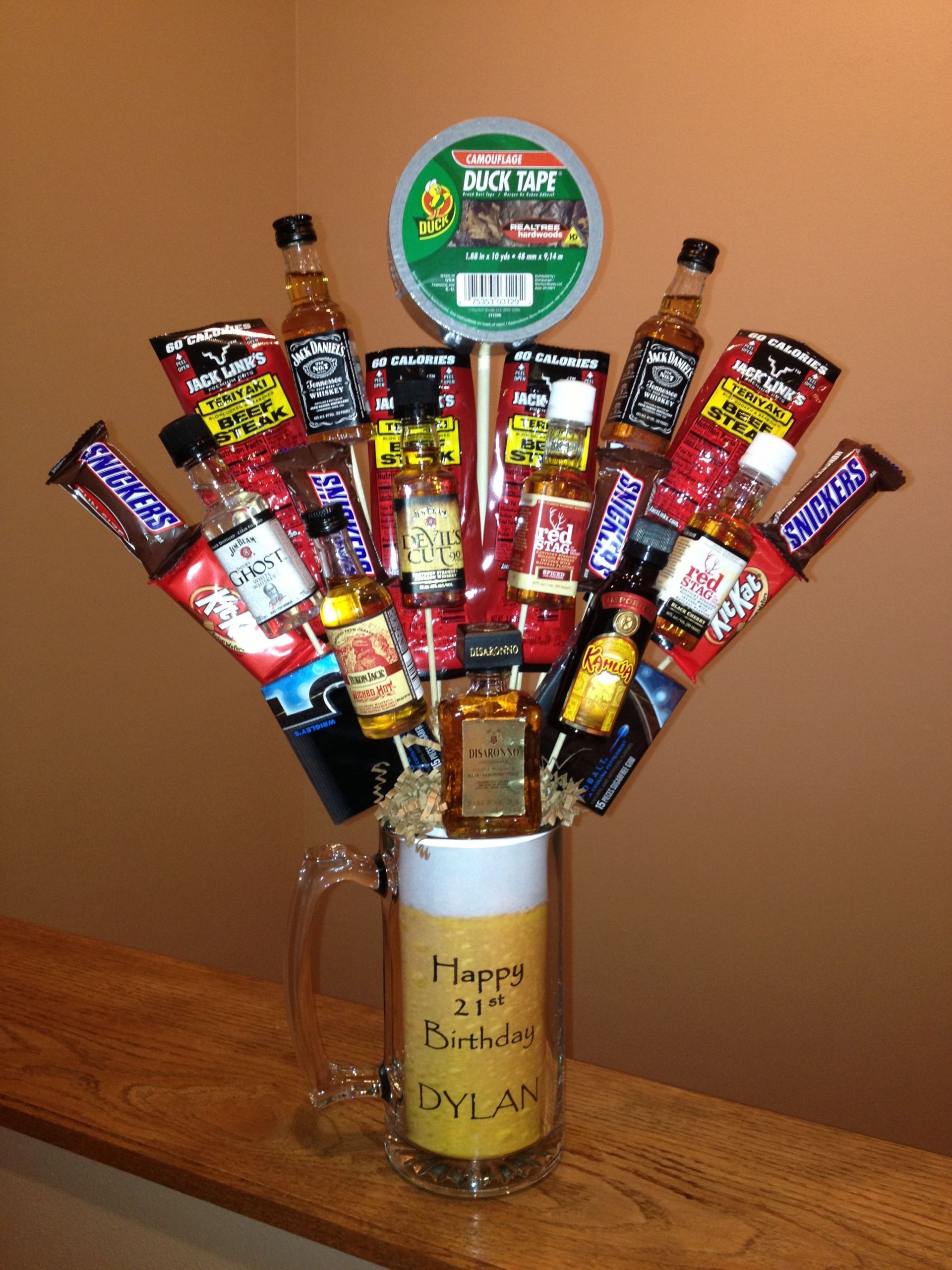 21St Birthday Gift Ideas For Men
 Man bouquet for a 21st birthday ts