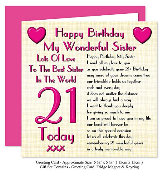 21St Birthday Gift Ideas For Sister
 21st Birthday Gift For My Sister Gift Ftempo