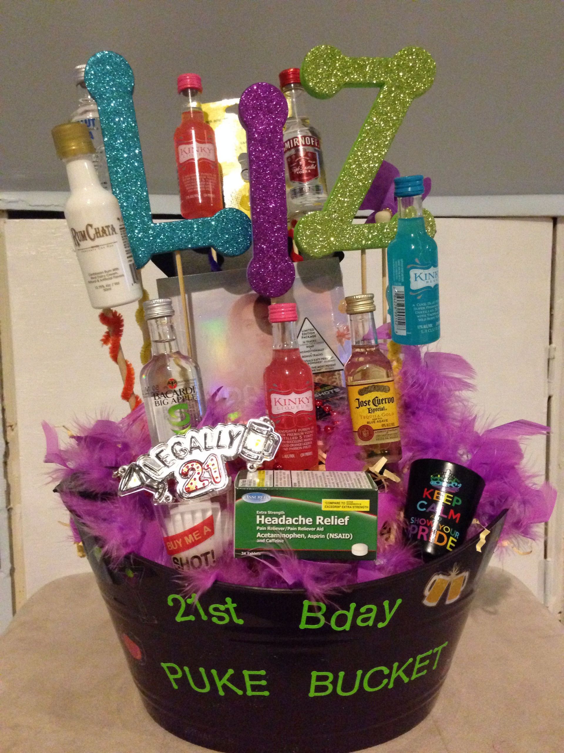 21St Birthday Gift Ideas For Sister
 21st birthday t basket I made for my sister in law