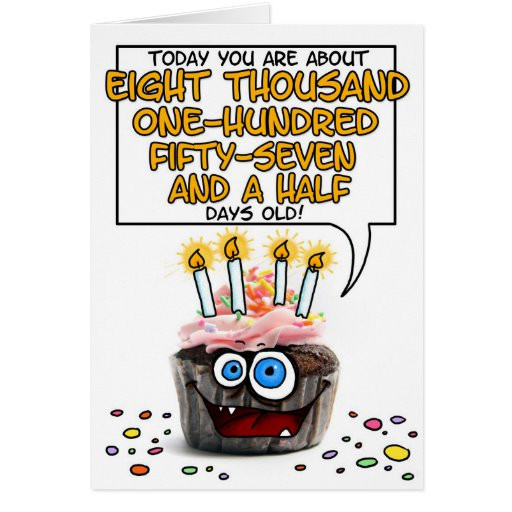 22 Year Old Birthday Gift Ideas
 Happy Birthday Cupcake 22 years old Card