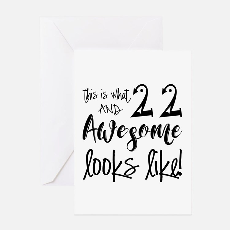 22Nd Birthday Quotes
 Funny 22nd Birthday Greeting Cards