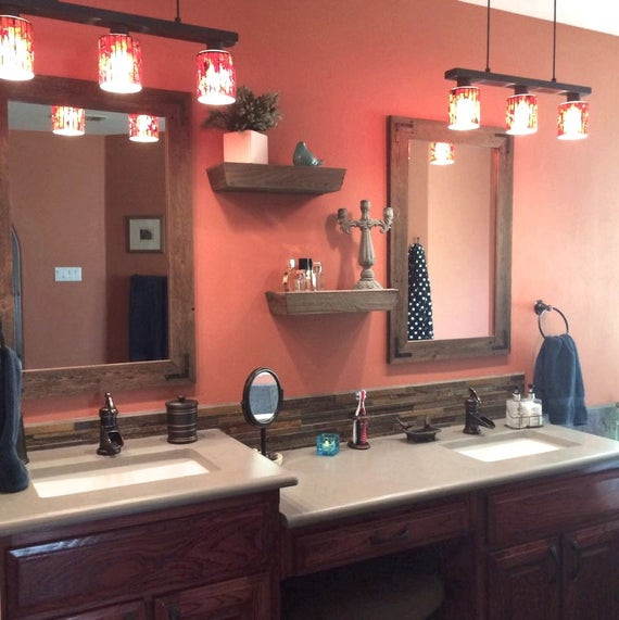 24X36 Bathroom Mirror
 Pair 24x36 Reclaimed Wood Bathroom Mirror Set of by