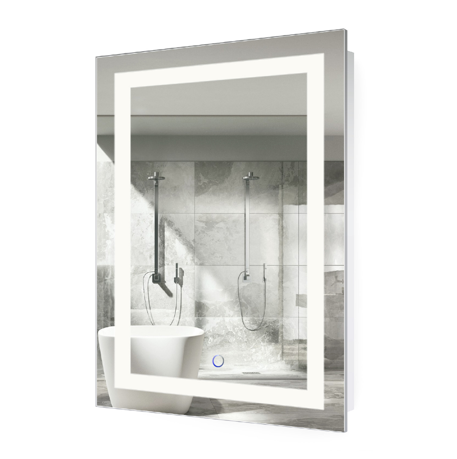 24X36 Bathroom Mirror
 LED Lighted 24″x36″ Bathroom Mirror With Dimmer & Defogger