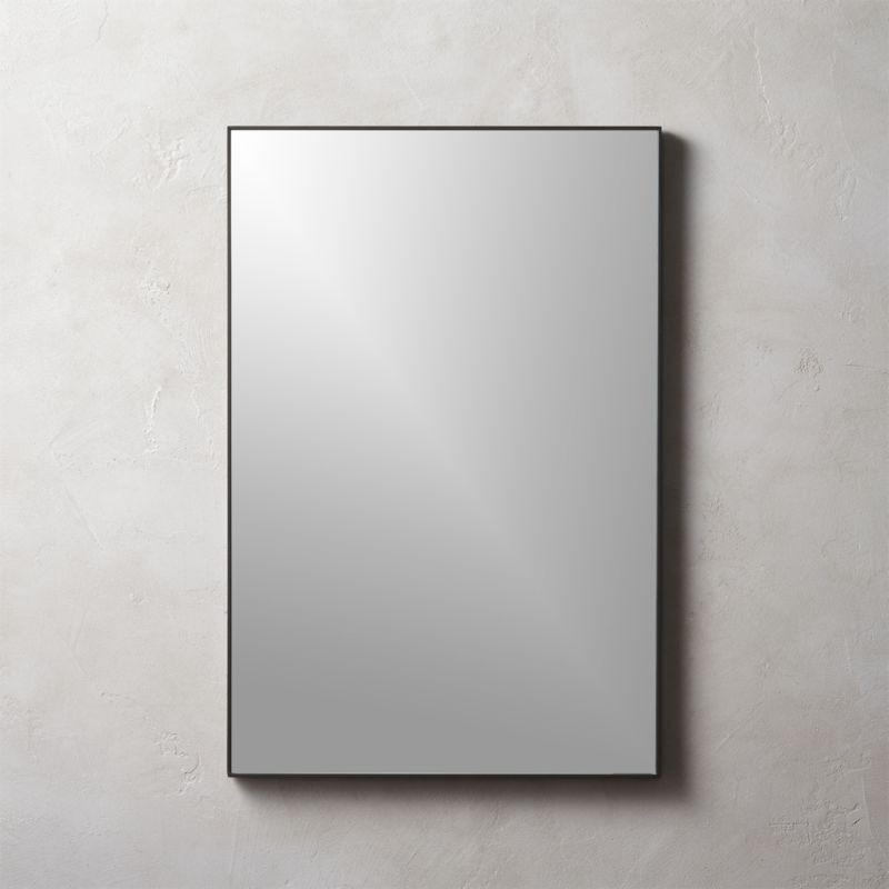 24X36 Bathroom Mirror
 Infinity Black Rectangle Mirror 24"x36" Reviews