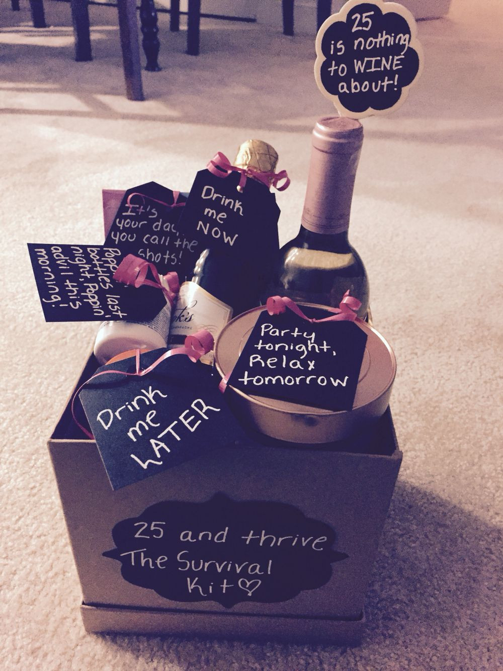 25Th Birthday Gift Ideas For Girlfriend
 25th Birthday Gift Basket