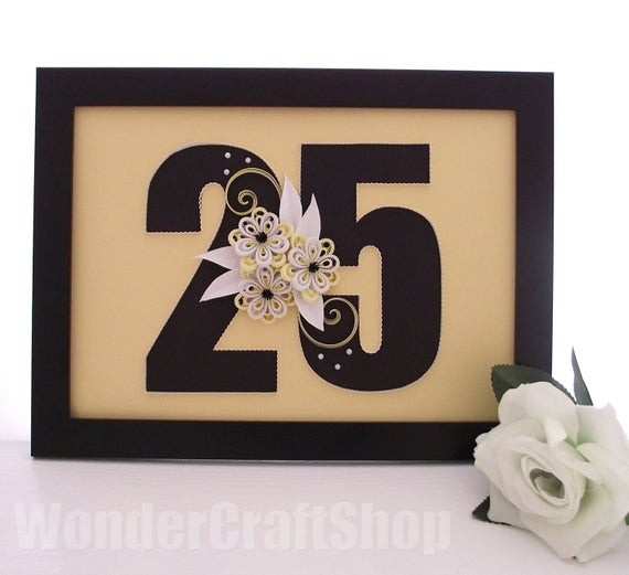 25Th Birthday Gift Ideas For Her
 25th birthday t for her 25 year anniversary number 25
