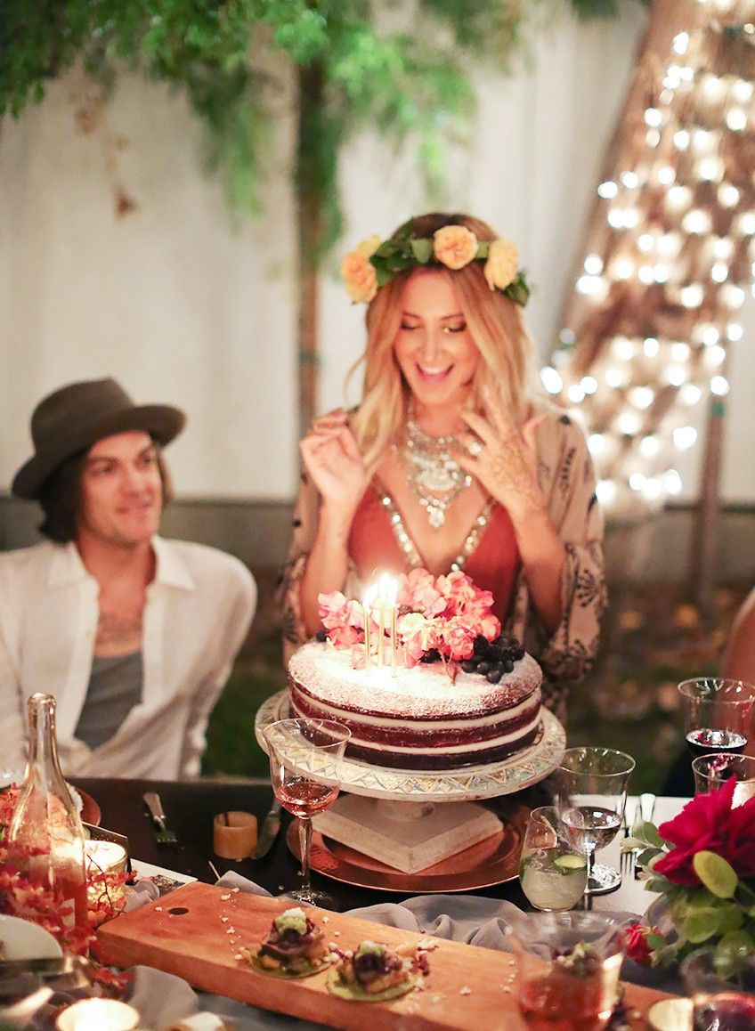 25Th Birthday Party Ideas For Her
 Exclusive Ashley Tisdale s Her Boho Chic Birthday