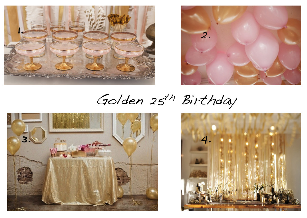 25th Birthday Party Themes
 Beth Beattie Branding PR and Events Golden 25th Birthday