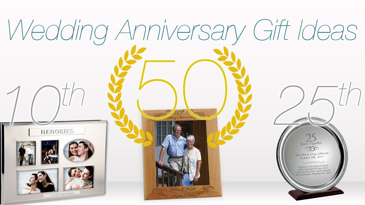 25th Wedding Anniversary Gift Ideas For Friends
 Gift Ideas for Wedding Anniversaries ♥ 1st 10th 25th