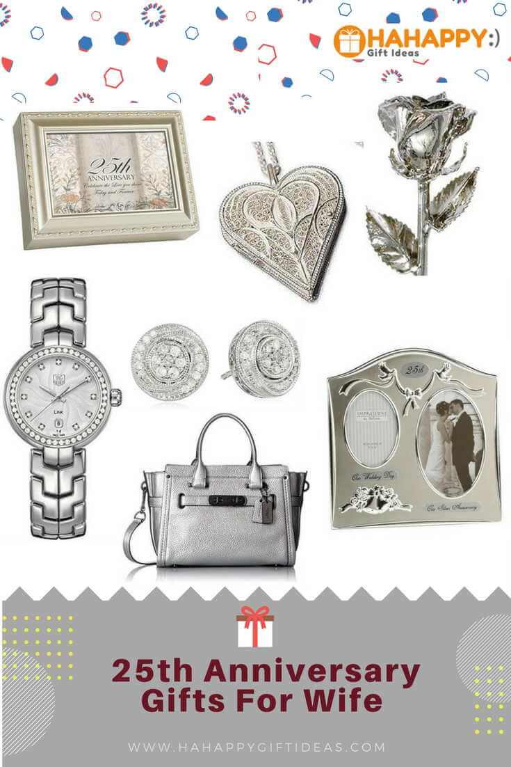 25th Wedding Anniversary Gifts For Her
 The Best Silver 25th Wedding Anniversary Gifts For Wife