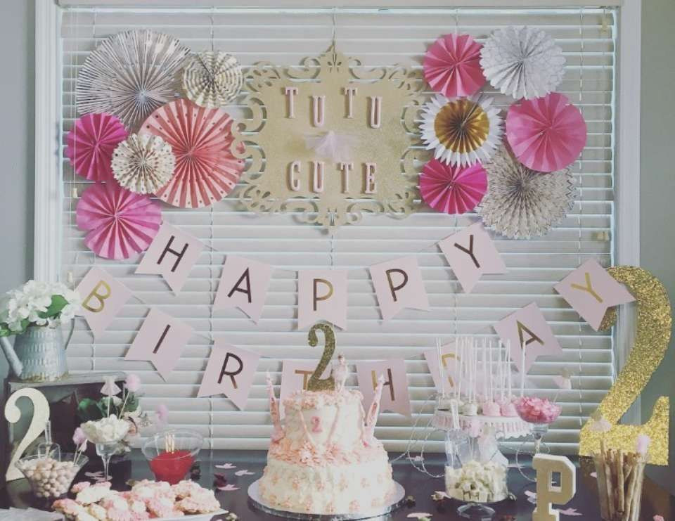 2nd Birthday Decorations
 Tutus Birthday "Payton s TuTu Cute 2nd Birthday Party