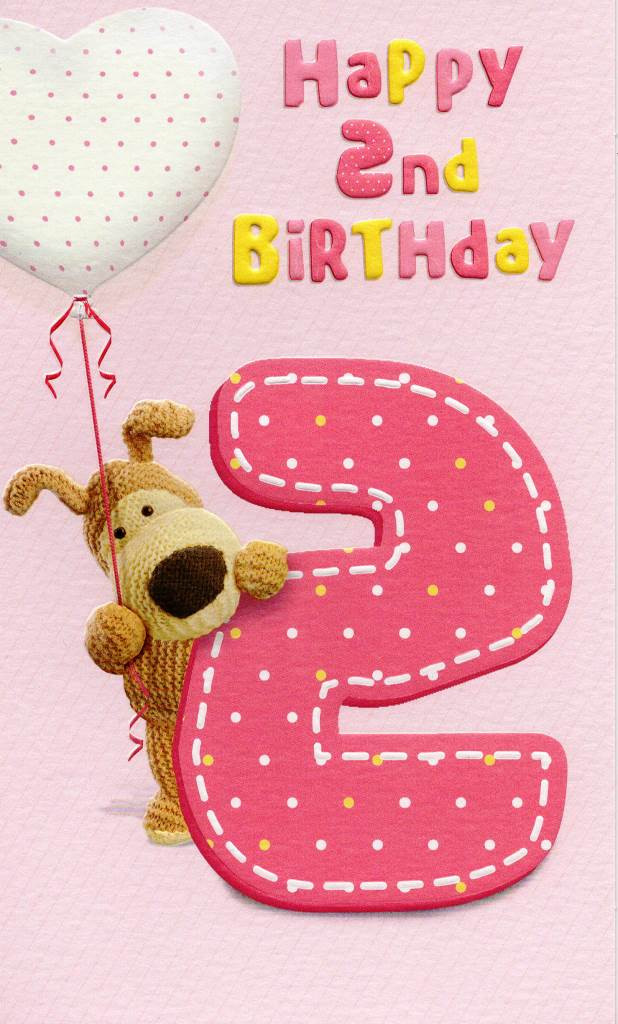 2nd Birthday Wishes
 Boofle Happy 2nd Birthday Greeting Card