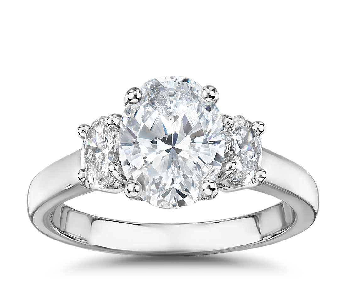3 Diamond Engagement Ring
 The Gallery Collection™ Oval Cut Three Stone Diamond