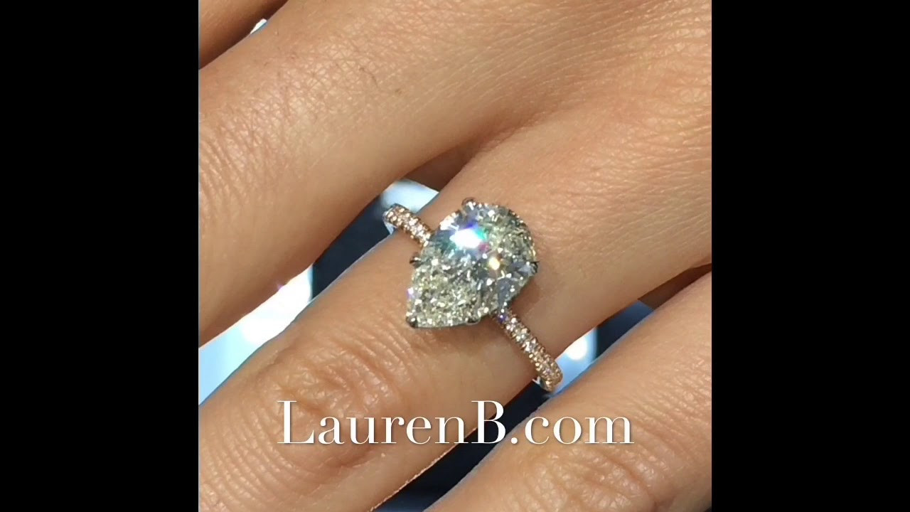 3 Karat Diamond Engagement Ring
 3 carat Pear Shape Diamond Engagement Ring