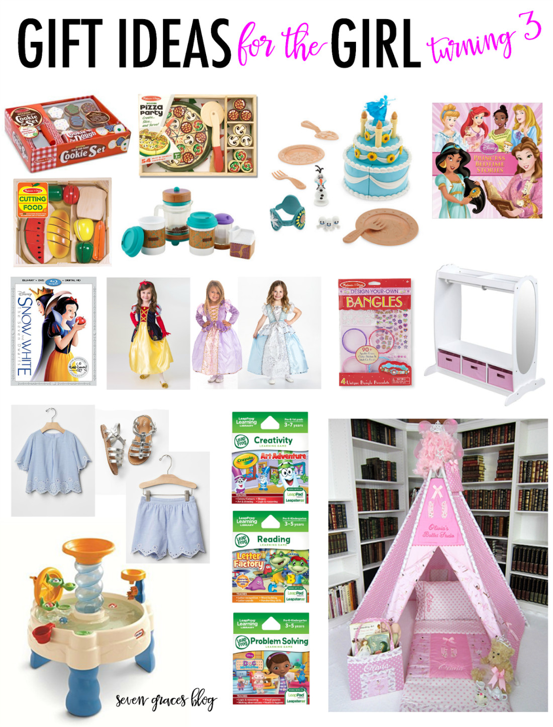 3 Year Old Birthday Gift Ideas Girl
 Gift Ideas for the Girl Turning Three Seven Graces