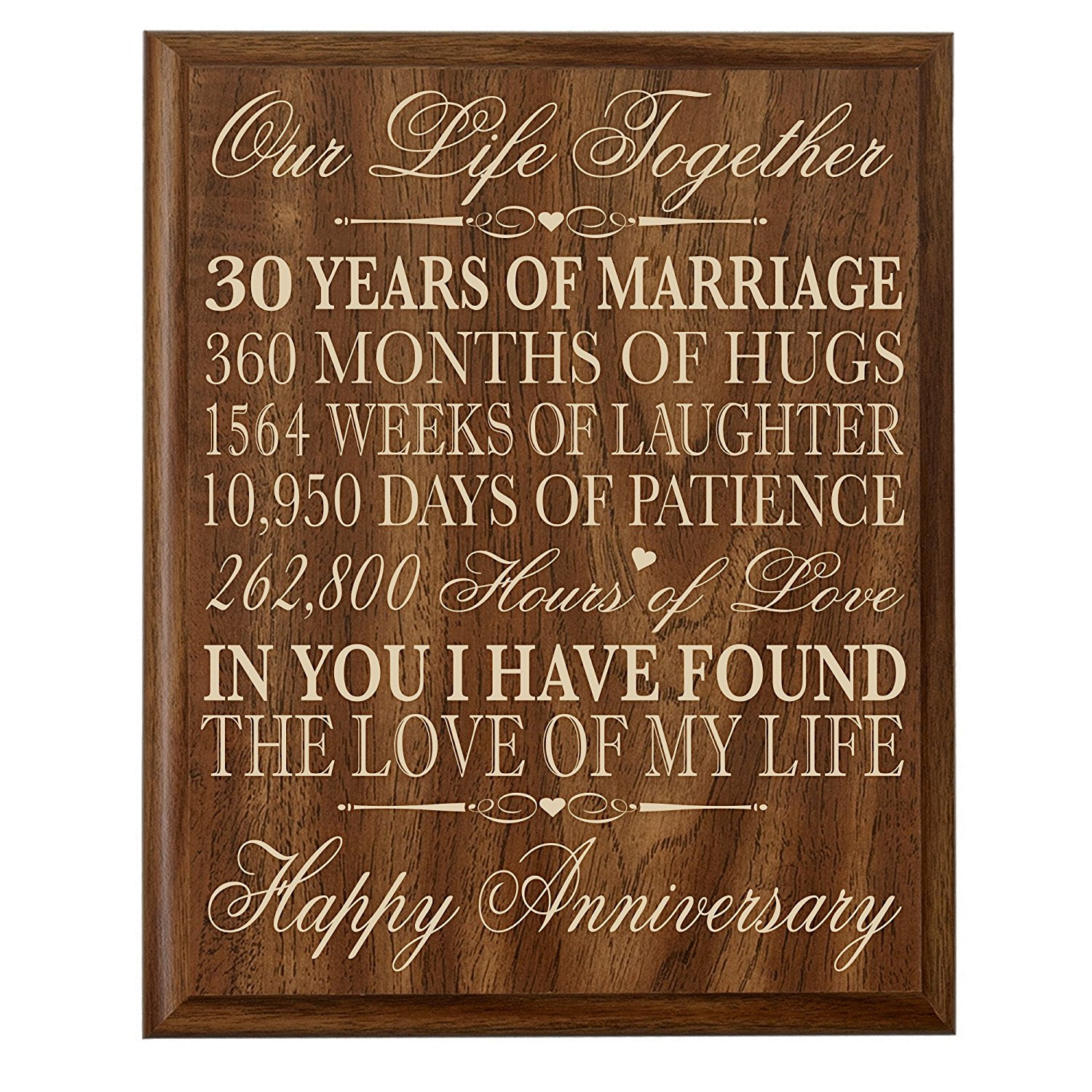 30 Year Anniversary Gift Ideas
 30th Anniversary Gift ideas Couple Parents 30 year