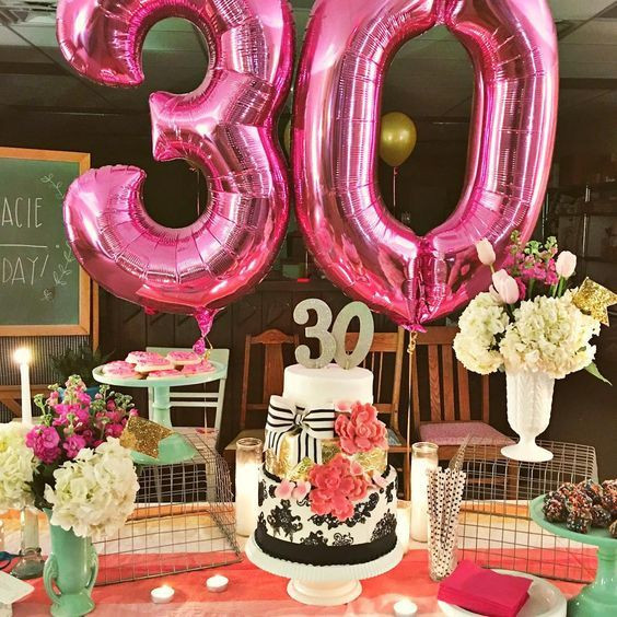 30th Birthday Decorations For Her
 23 Cute Glam 30th Birthday Party Ideas For Girls