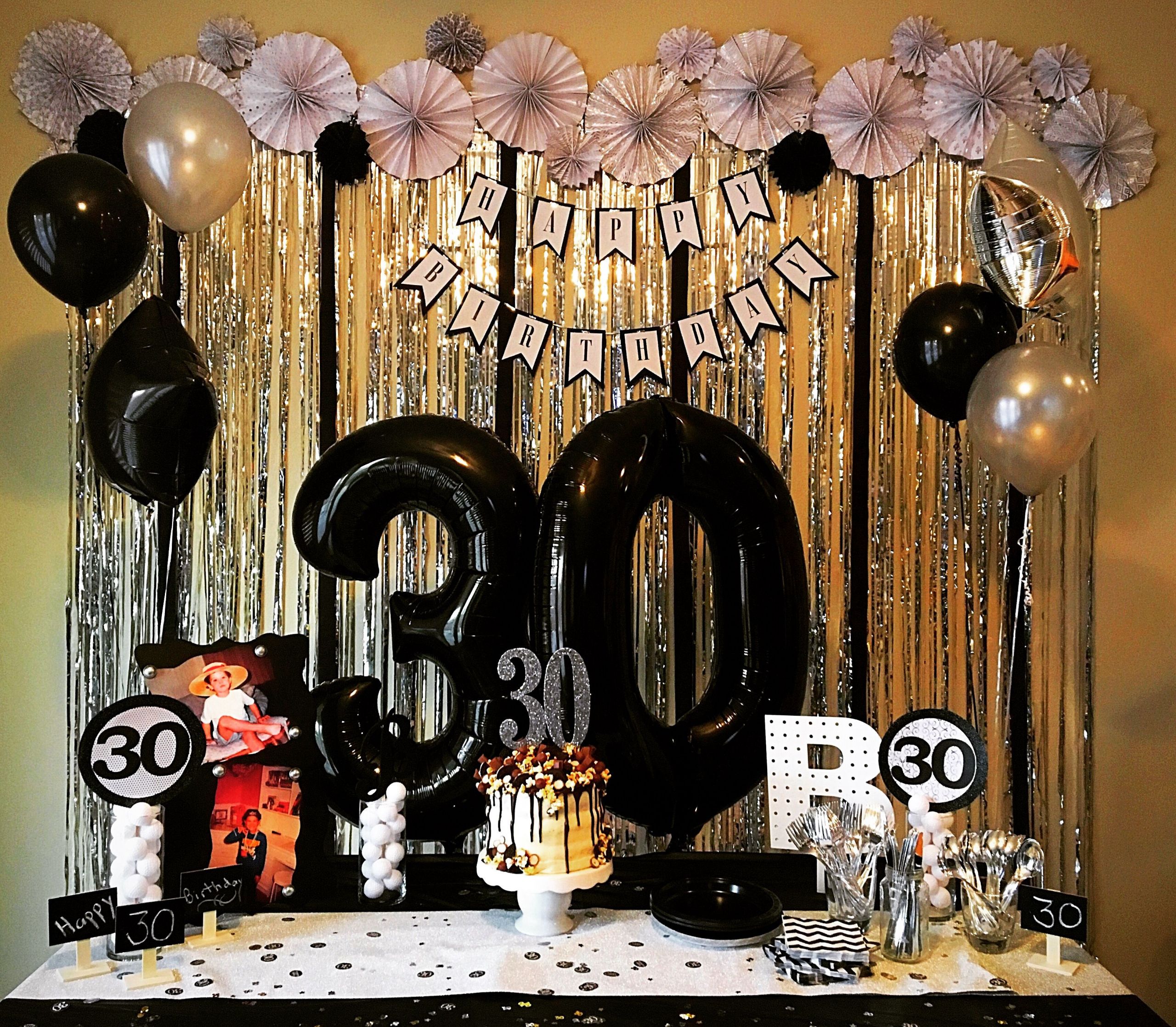 30th Birthday Decorations For Her
 DIRTY THIRTY 30th Birthday DIY flower rosettes birthday