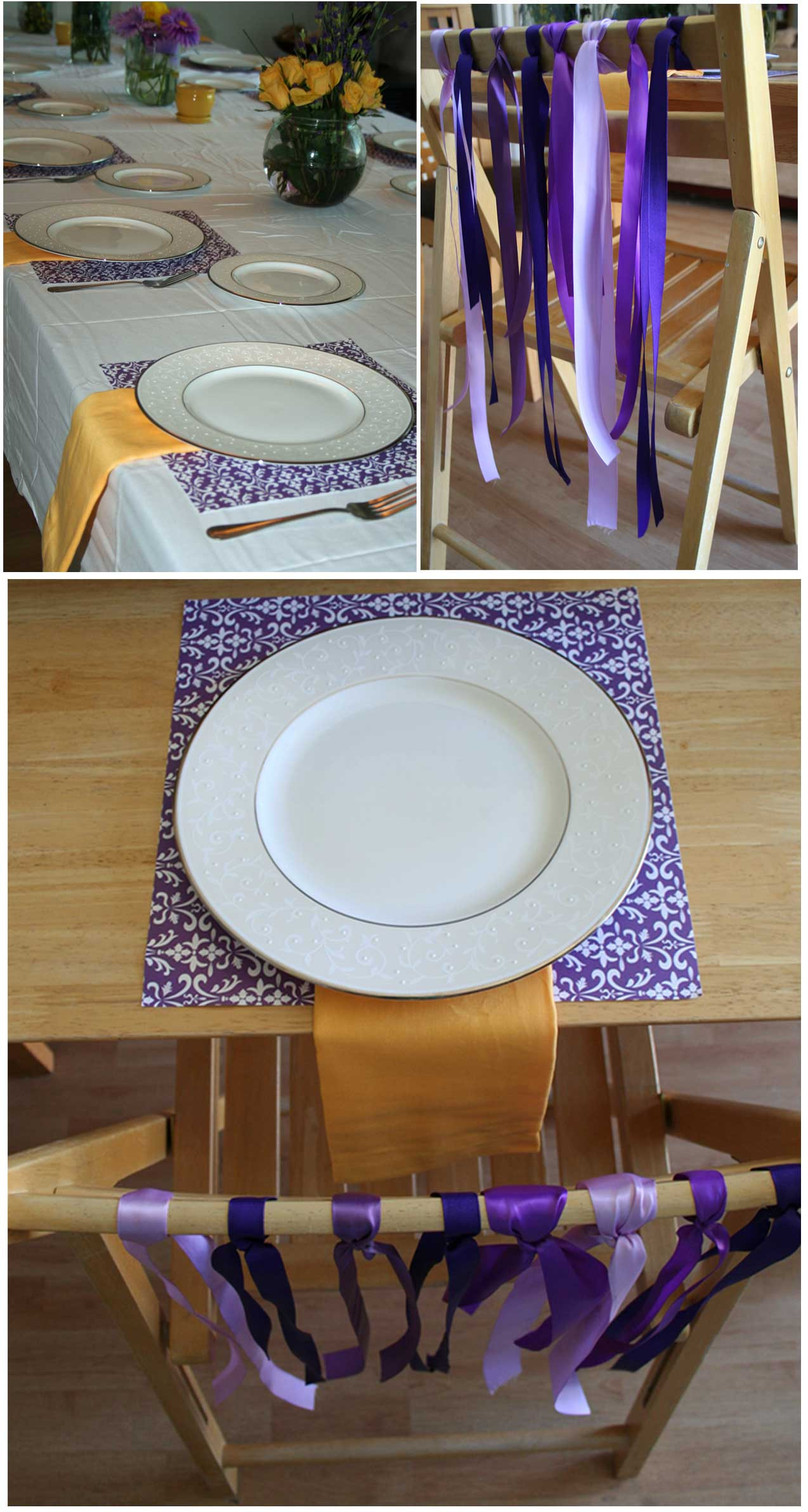 30Th Birthday Dinner Party Ideas
 Purple & Yellow Dinner Party