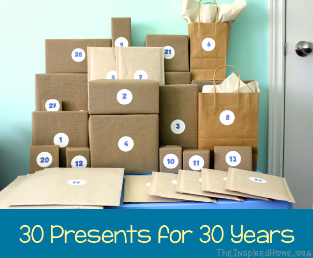 30Th Birthday Gift Ideas For Men
 30 Presents for 30 Years is a fun 30th birthday t idea