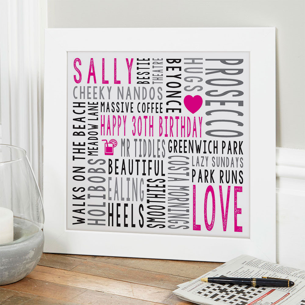 30th Birthday Gifts For Her
 Personalised 30th Birthday Gifts For Her