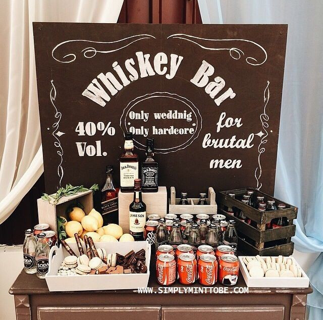 30Th Birthday Party Ideas For Men
 Digital Order Whiskey Bar Chalkboard Graphic Whiskey Bar