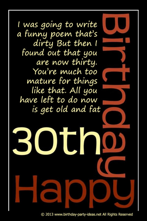 30th Birthday Quote
 Happy 30th Birthday Quotes QuotesGram