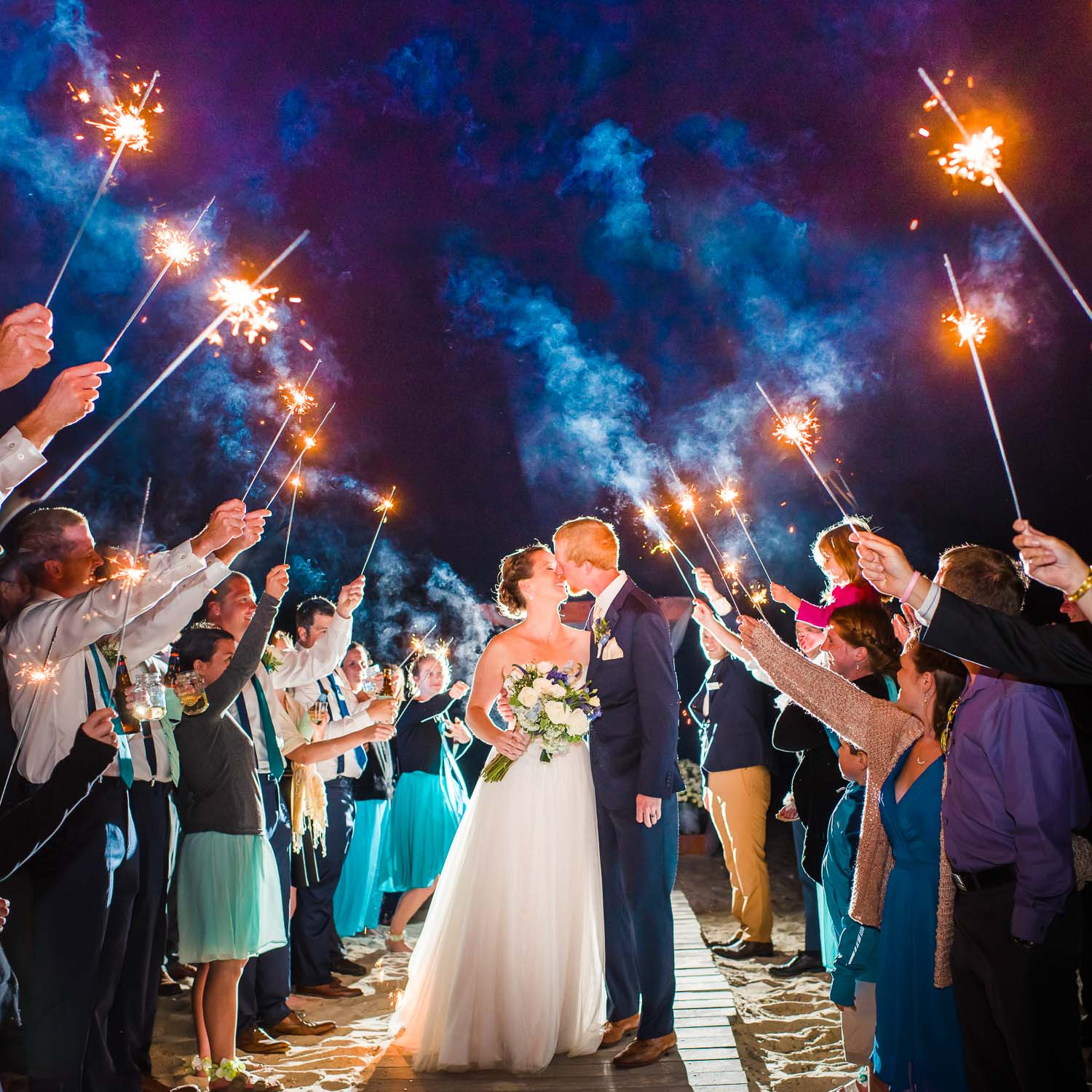 36' Wedding Sparklers
 Massachusetts Seaside wedding