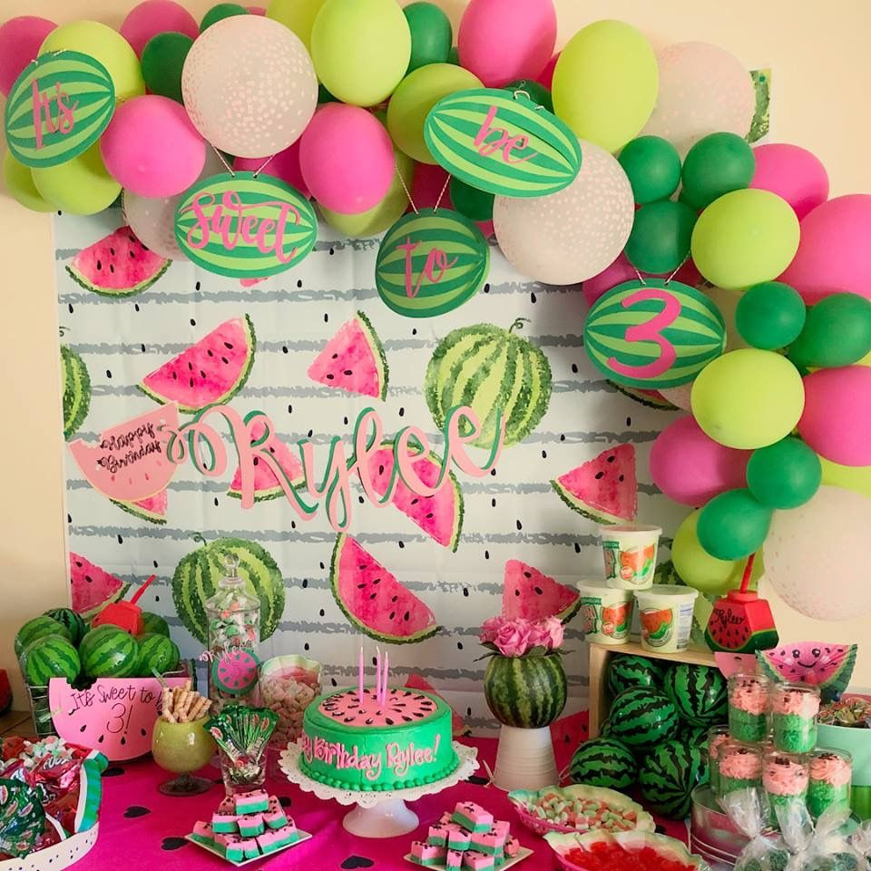 3Rd Birthday Party Ideas For Girl
 Watermelon birthday party 3rd Birthday party It’s sweet