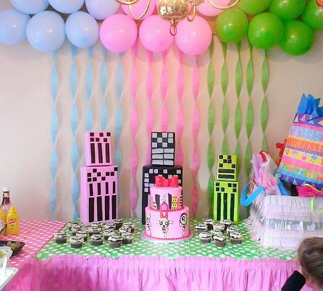 3Rd Birthday Party Ideas For Girl
 PowerPuff girls party 3rd Birthday party My daughters