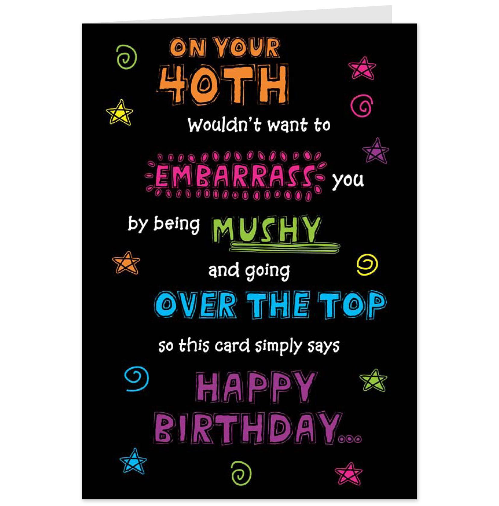 40 Birthday Quotes Funny
 40th Birthday Quotes For Friends QuotesGram