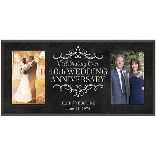 40 Wedding Anniversary Gift Ideas
 Buy Personalized 40th Wedding Anniversary Frame by
