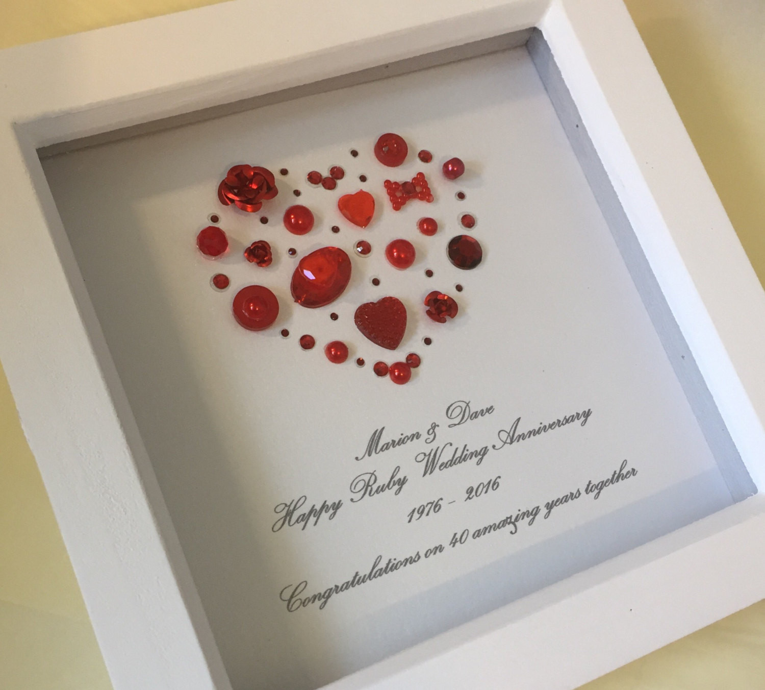 40Th Anniversary Gift Ideas
 40th Ruby Wedding Anniversary t personalised 40th ruby
