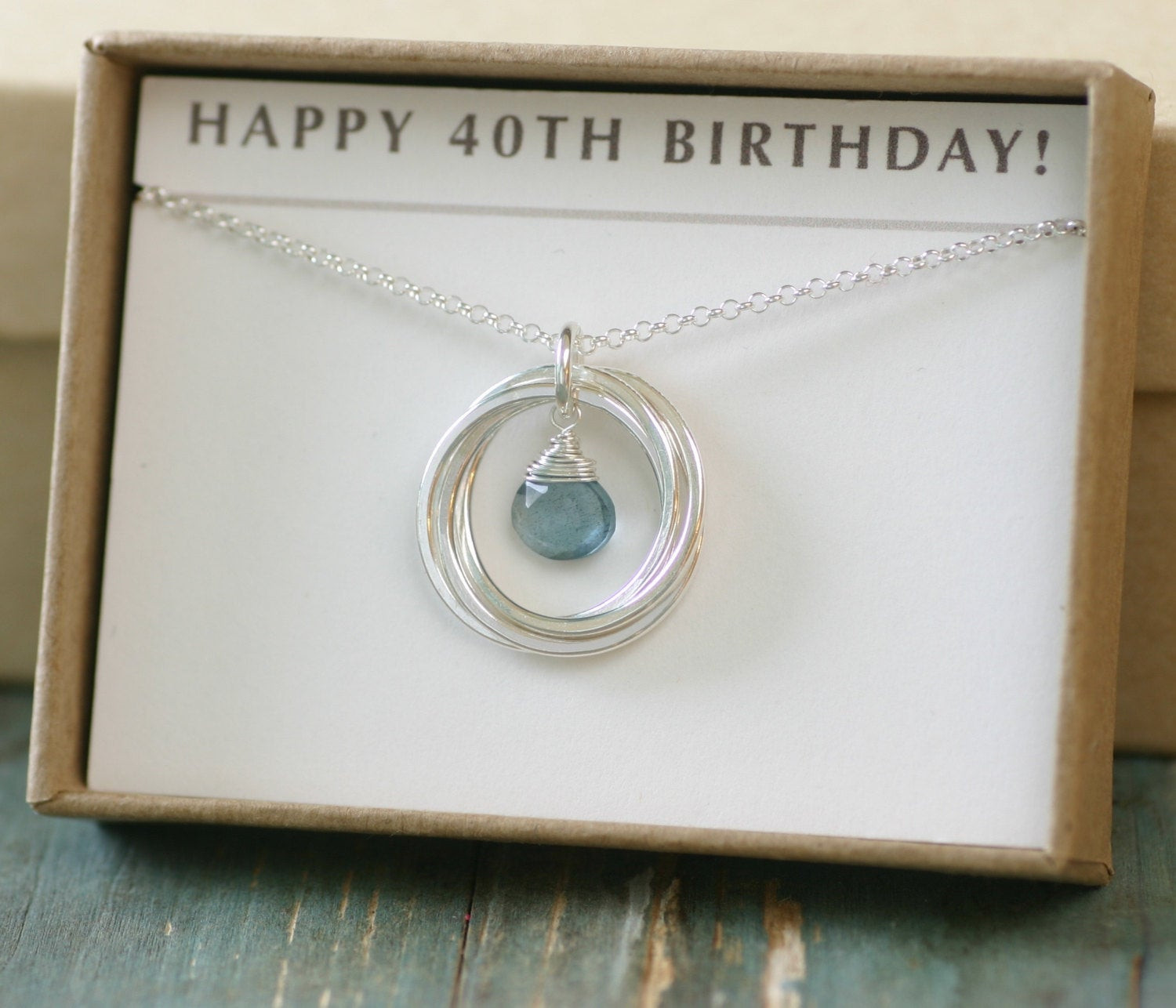40Th Birthday Gift Ideas For Her
 40th birthday t for her aquamarine necklace by