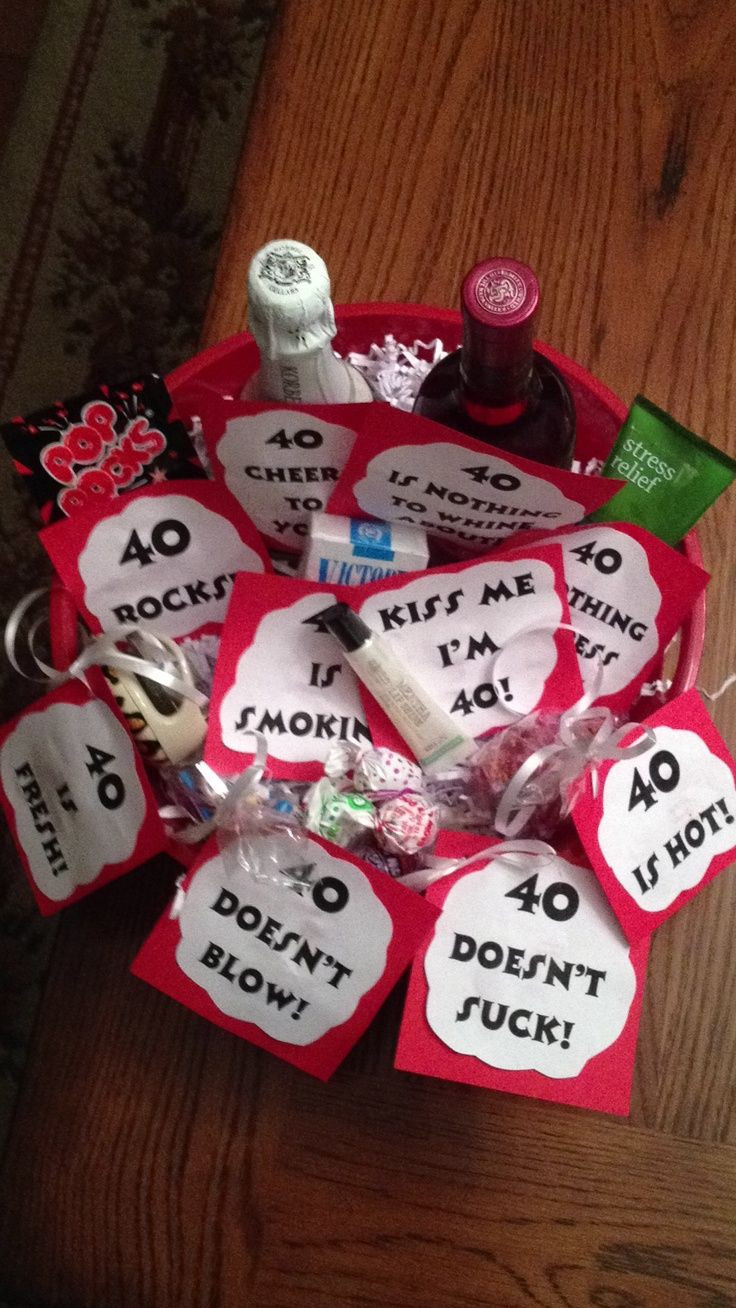 40Th Birthday Gift Ideas For Men Funny
 40 Birthday Gift Basket Ideas