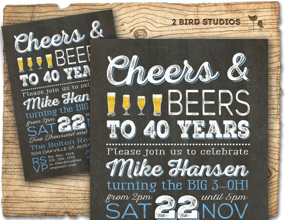 40th Birthday Invitation Ideas
 40th Birthday Invitation Surprise Party 40th by 2birdstudios