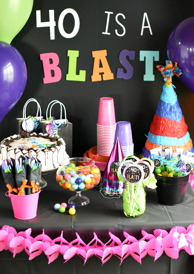 40th Birthday Party Activities
 40th Birthday Party 40 is a Blast – Fun Squared