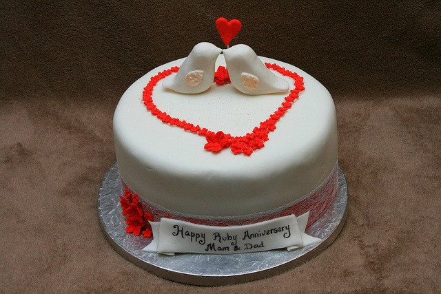 40th Wedding Anniversary Cakes
 Fabulous 40th Wedding Anniversary Party Ideas
