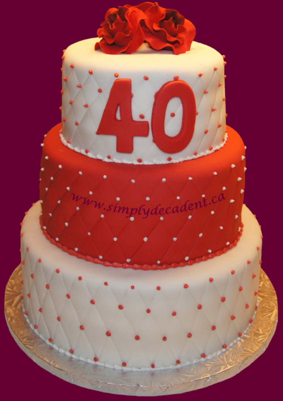 40th Wedding Anniversary Cakes
 40Th Wedding Anniversary Cake CakeCentral