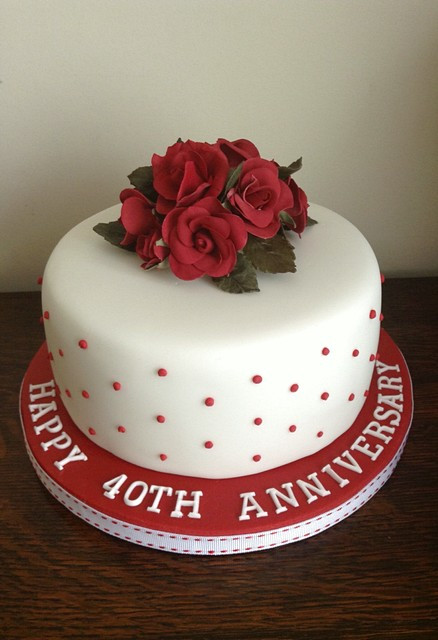 40th Wedding Anniversary Cakes
 Amazing 40th Wedding Anniversary Cakes Inspirations