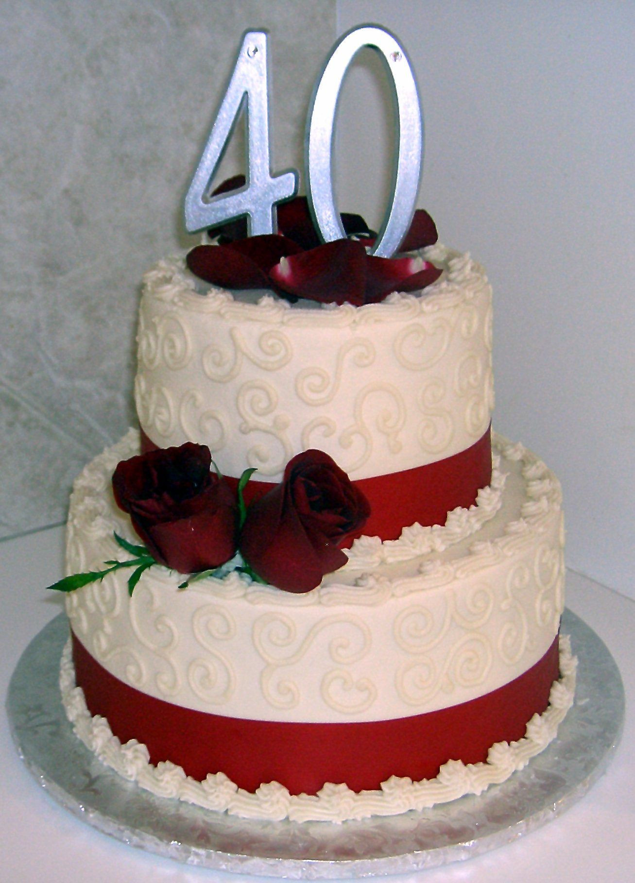 40th Wedding Anniversary Cakes
 40th Wedding Anniversary Cakes