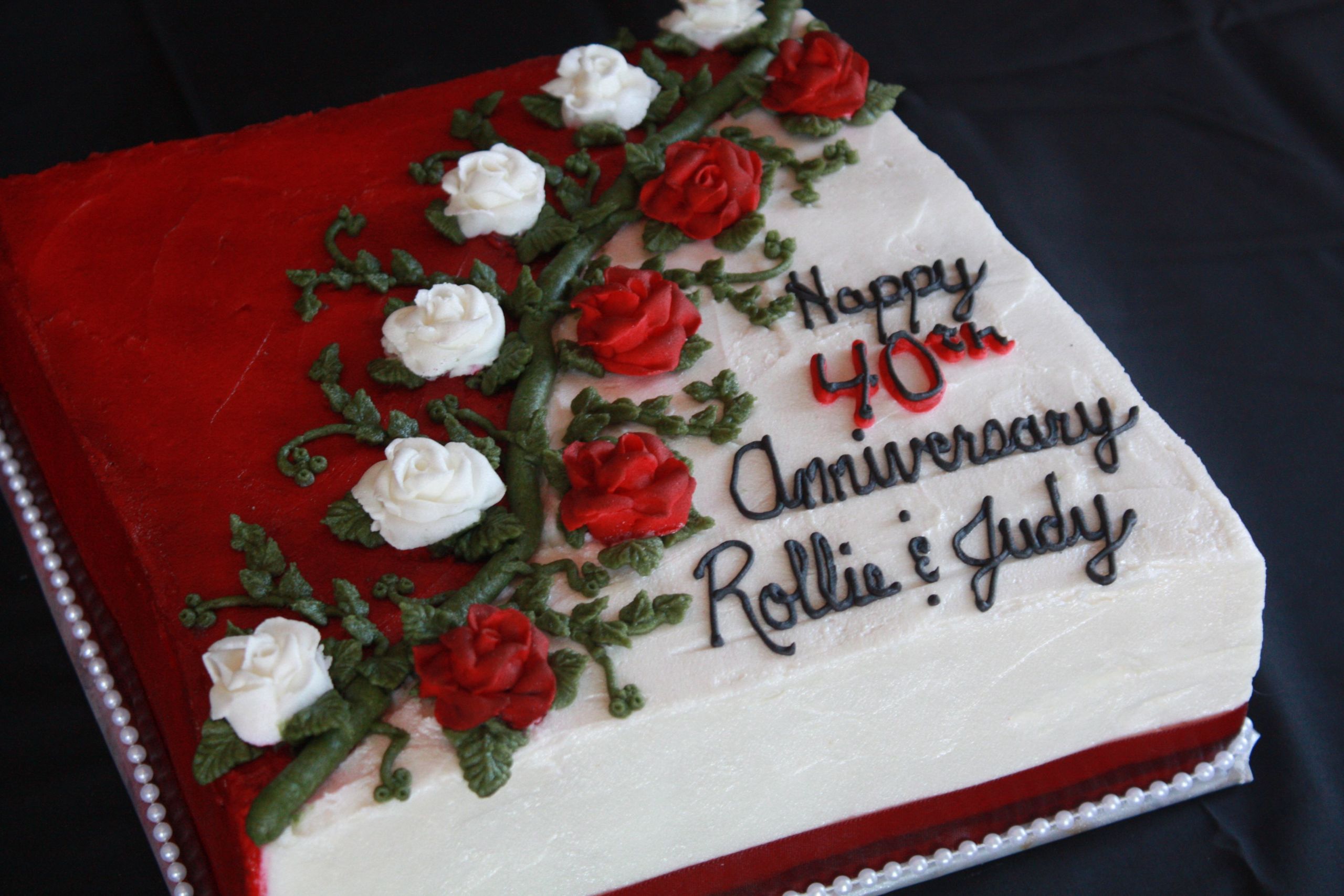 40th Wedding Anniversary Decorations
 40th Anniversary Cake Food