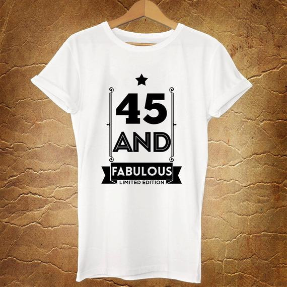 45Th Birthday Gift Ideas For Her
 45th birthday t 45 and FABULOUS 1971 45th by RoseeWebStore
