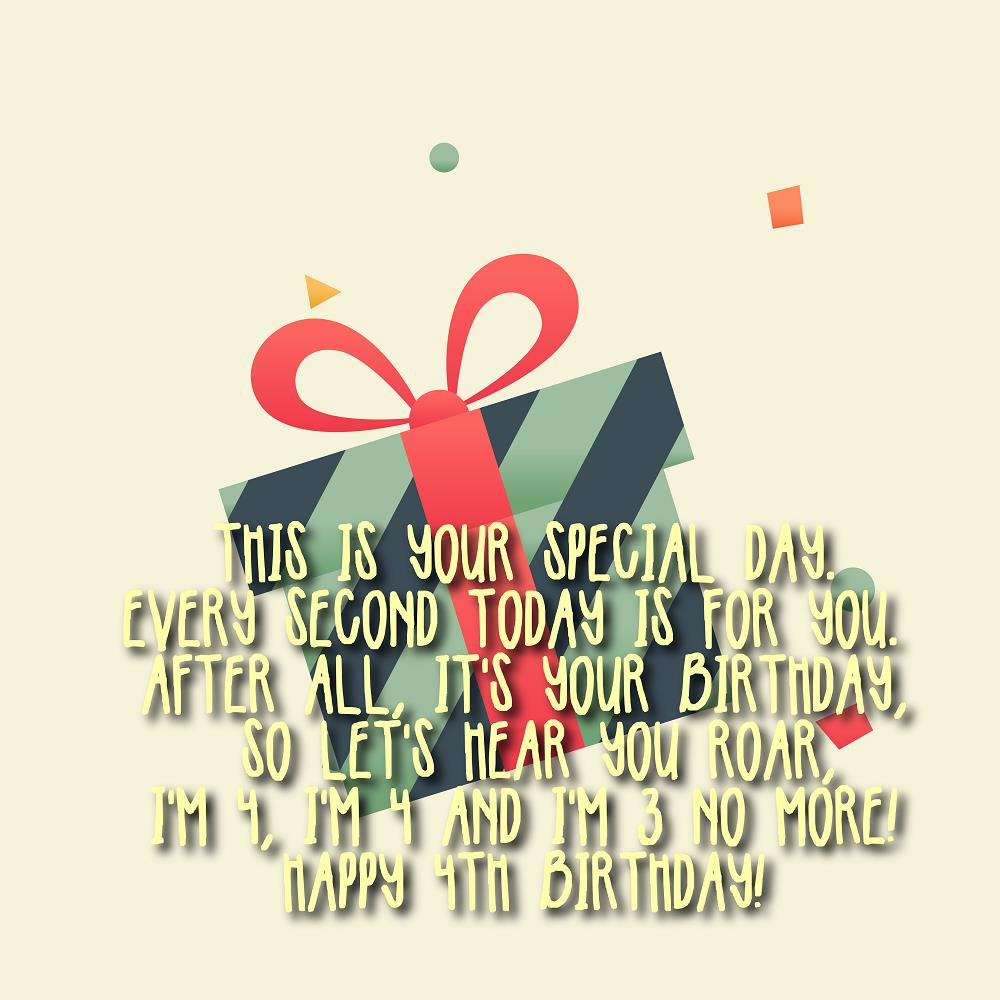 4th Birthday Quotes
 Happy 4th birthday wishes for a boy or a girl – Top Happy