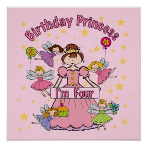 4th Birthday Quotes
 Happy 4th Birthday Princess Quotes