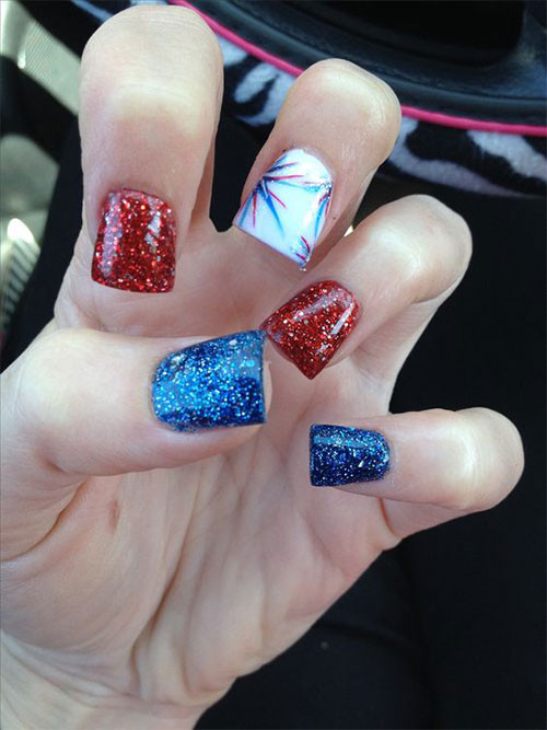 4th Of July Acrylic Nail Designs
 12 Awesome 4th of July Acrylic Nail Art Designs & Ideas