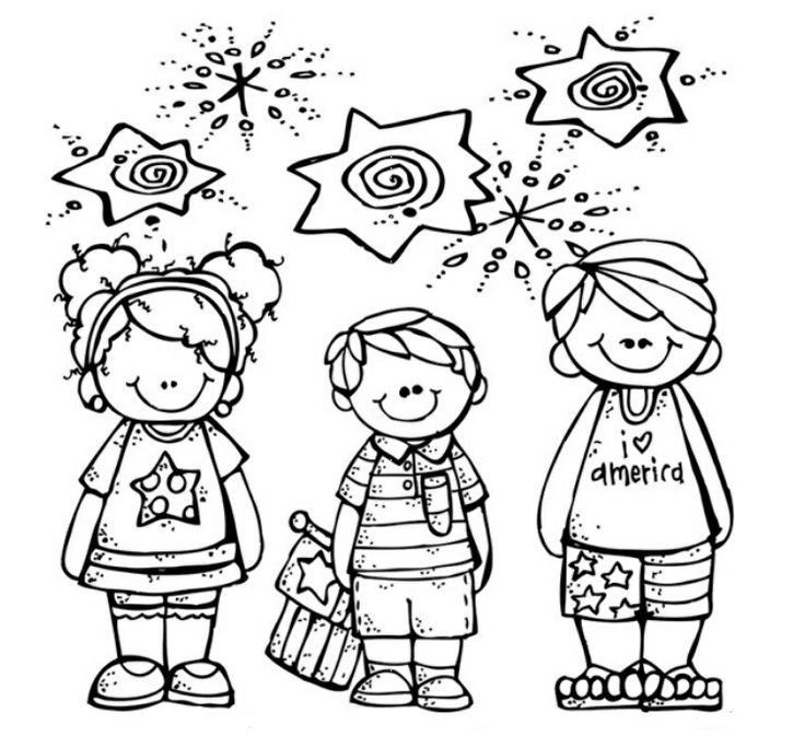 4Th Of July Coloring Pages For Kids
 68 best images about 4th of July to Color on Pinterest