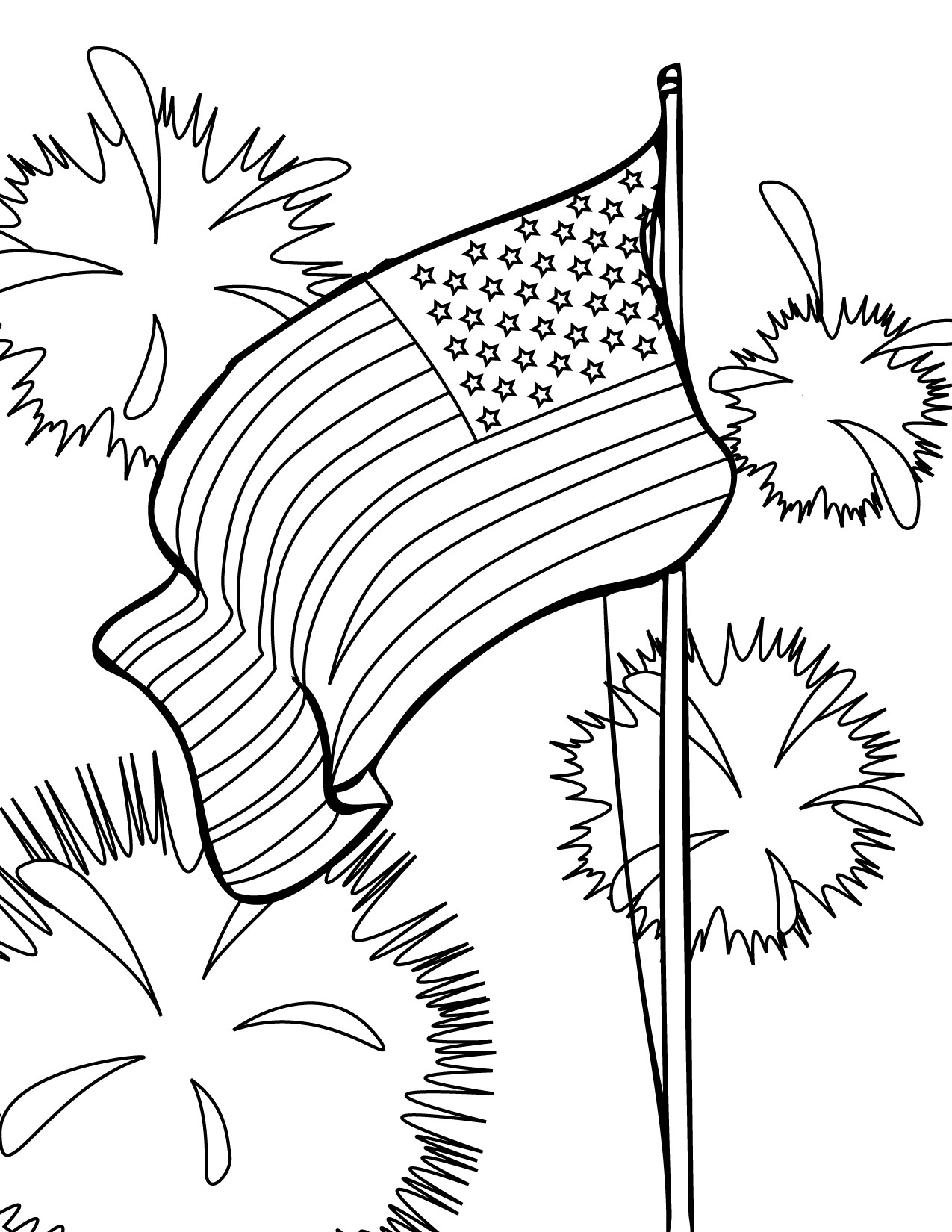 4Th Of July Coloring Pages For Kids
 Fourth of July Coloring Pages part III